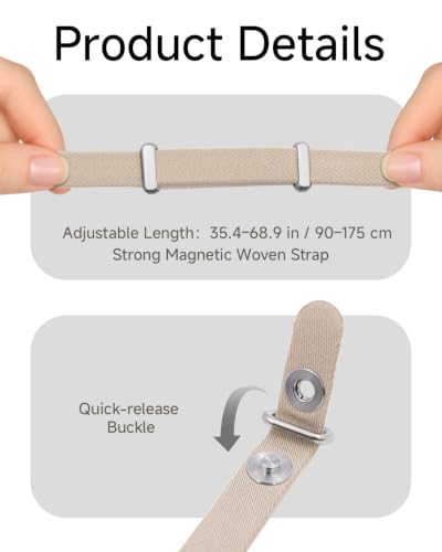 Crossbody Strap Compatible with iPhone 17/Air/Pro/Max Phone Cases & Other Device with Dual Lanyard Holes (Tan-Petite) - color: Tan-petite