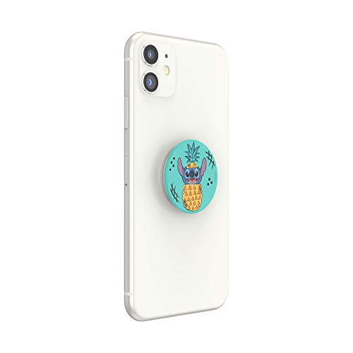PopSockets Phone Grip with Expanding Kickstand, Adhesive Grip, Disney, Cute PopSockets - Stitch Pineapple - color: Pineapple, style: Adhesive