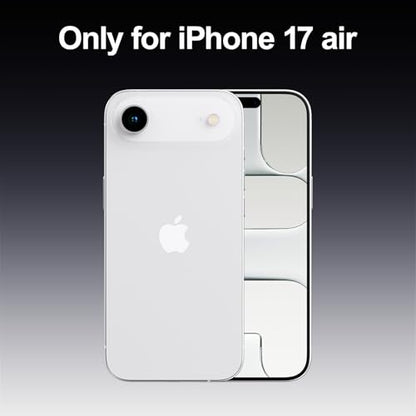 PAUL B for 2025 iPhone 17 Air Case (Compatible with MagSafe) Military Grade Drop Protection(Drop Tested up to 13FT) Anti Yellowing|Magnetic Rugged Shockproof Phone Cover (Clear, iPhone 17 Air) - color: Clear, size: iPhone 17 Air