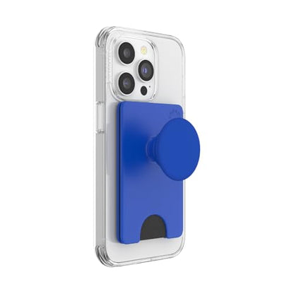 PopSockets Adhesive Phone Wallet with Grip- Cobalt - color: Cobalt Adhesive, style: Adhesive