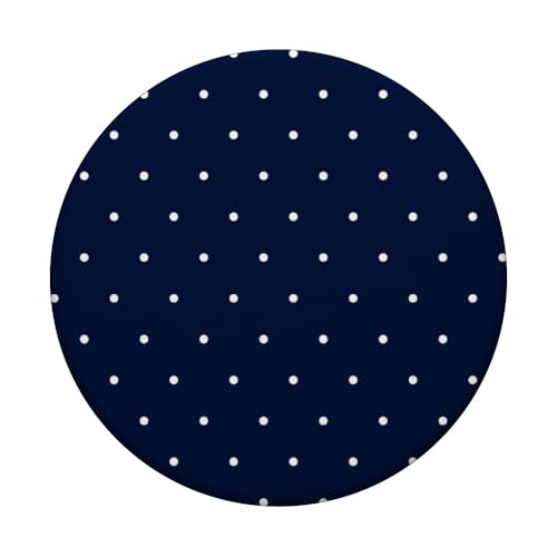 Navy Blue Polka Dot PopSockets Adhesive PopGrip - style: Adhesive PopGrip