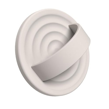 Upgraded Magnetic Phone Grip, Liquid Silicone Soft and Portable, Removable Finger Loop Ring Grip Holder for iPhone, Strong Magnetic Attraction, Compatible with MagSafe Phone Case, Stone - color: Stone