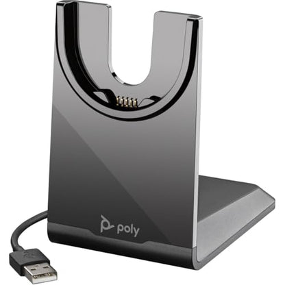 Poly - Voyager 4310 UC Wireless Headset (Plantronics) - Single-Ear Headset with Boom Mic - Connect to PC/Mac via USB-A Bluetooth Adapter, Cell Phone via Bluetooth - Works with Teams, Zoom & More,Black - style: Headset