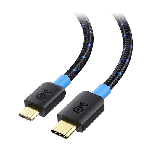Cable Matters Braided USB C to Micro USB Cable, 3.3ft, Black - size: 3.3 Feet