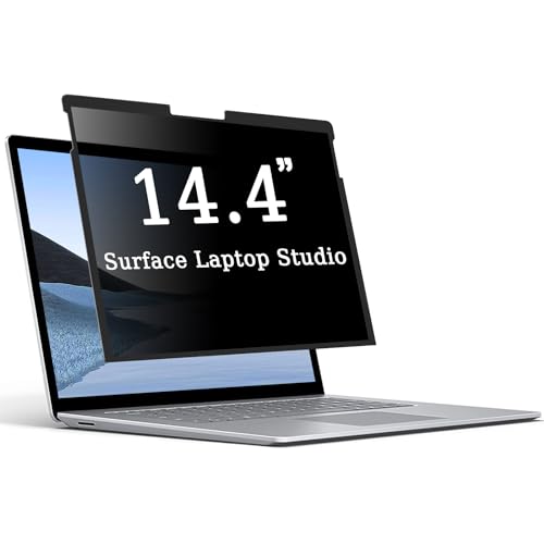 ZOEAGG Removable & Reusable Privacy Screen for Surface Laptop Studio 14.4 inch,Easy Installation/Anti-Spy/Anti-Glare/Anti Blue Light,Microsoft Surface Laptop Studio 2 Privacy Screen Protector - size: Surface Laptop Studio (14.4 inch)