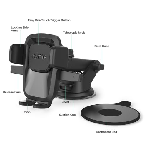 iOttie Easy One Touch Classic Dash & Windshield Smartphone Mount iPhone 18 - style: Classic