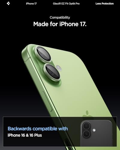 Spigen Camera Lens Protector for iPhone 17 (16 Plus/16) - Sage - color: Sage