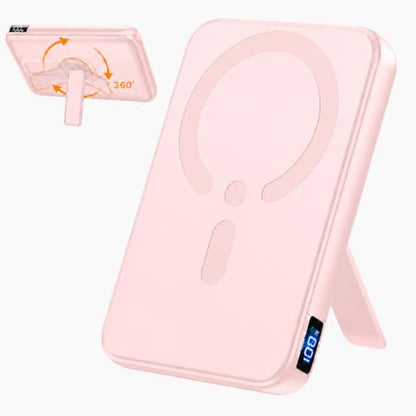 Portable Charger 12000mAh, Foldable Stand, for Magsafe Power Bank