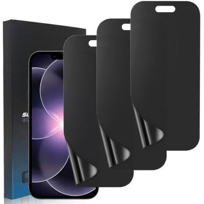 3 Pack Matte Privacy TPU Screen Protector for iPhone 16e / 17e 6.1 Inch - size: iPhone 16e/17e