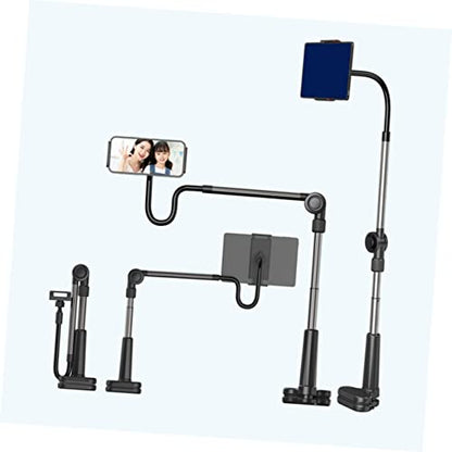 TEHAUX Overhead Phone Mount Cellphone Stand with Flexible Gooseneck Arm