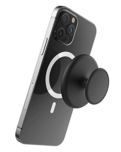 ENCASED Magnetic Phone Grip - Designed for MagSafe, iPhone 16/15 Pro Max and iPhone 14/13/12 Cases and Accessories (2-in-1 Holder + Kickstand)
