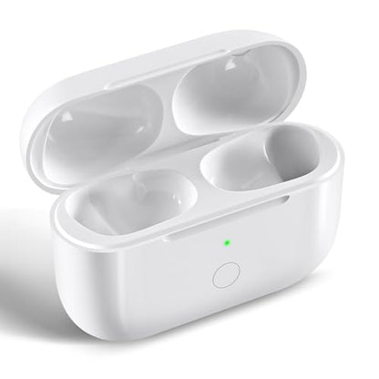 Wireless Charging Case Replacement Compatible with AirPod Pro 1st & 2nd Generation, Air Pod Pro 1 2 Charger Case with Bluetooth Pairing Sync Button,with USB-C Charging - color: White USB-C Port