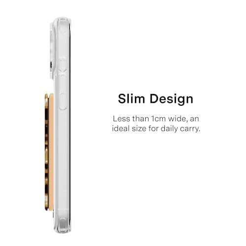 VELVET CAVIAR compatible with MagSafe Wallet - Magnetic Card Holder - color: Blonde Tortoise Shell