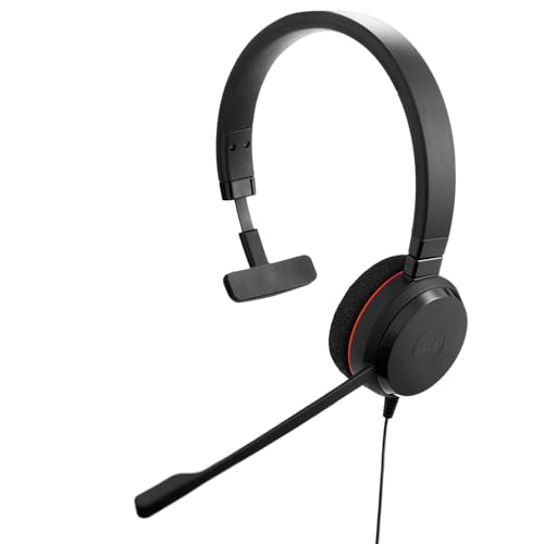 Jabra Evolve 20 Wired Headset (2025 Edition) - Single-Ear Set for Office and Work from Home - Call Control - Certified for MS Teams - USB-C/A Connectivity - Black - color: Mono, style: Teams Certified