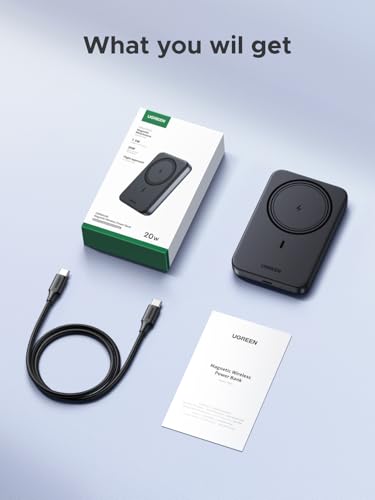UGREEN 10000mAh Magnetic Power Bank PD 20W USB-C for iPhone 18 Pro