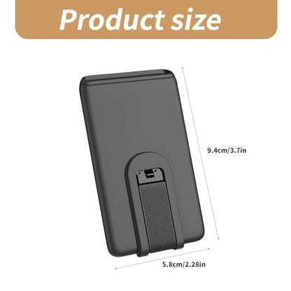 Phone Wallet Stick On Phone Card Holder for Back of Phone Case Silicone Sticker Credit Card Holder with Stand