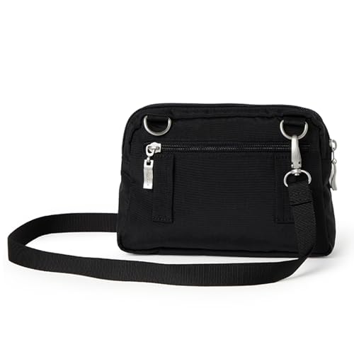 Baggallini Triple Zip with Front Wallet/Trifecta RFID Wallet Crossbody - color: Black