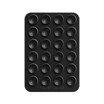 Velvet Caviar Suction Cup Phone Case Mount Compatible with MagSafe Devices Only - Magnetic Silicone Sticky Phone Grip Holder for iPhone Back of Phone - Mirror Gripper (Black) - color: Black