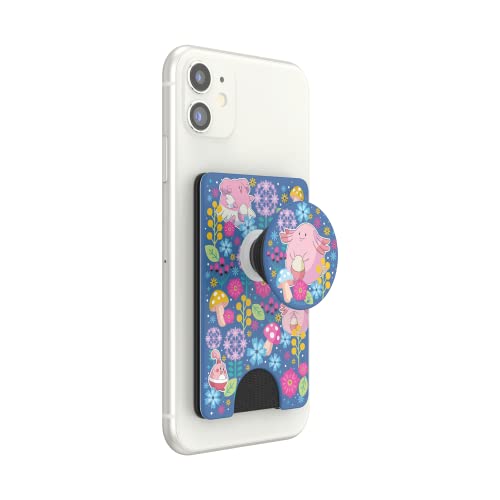 PopSockets Adhesive Phone Wallet and Card Holder with Grip, Pokemon - Chansey Wonderland Pw+ - color: Chansey Wonderland, style: Adhesive