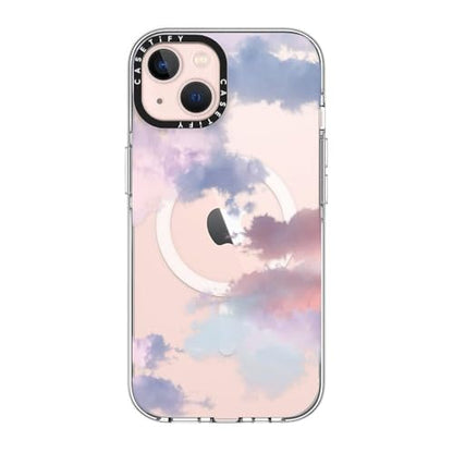 CASETiFY for iPhone 13 Case - Impact Clear Compatible with MagSafe | Not Yellowing | 6.6 ft. 3x Military Grade Drop Protection | Clouds | Clear - color: Clouds, size: Iphone 13 (6.1")