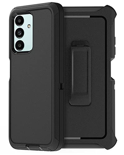 AICase for Galaxy A13 5G Case, Heavy Duty Drop Protection Full Body Rugged Shockproof/Dust Proof Military Protective Tough Durable Phone Cover for Samsung Galaxy A13 5G (Black/Belt Clip) - color: Black with Belt Clip