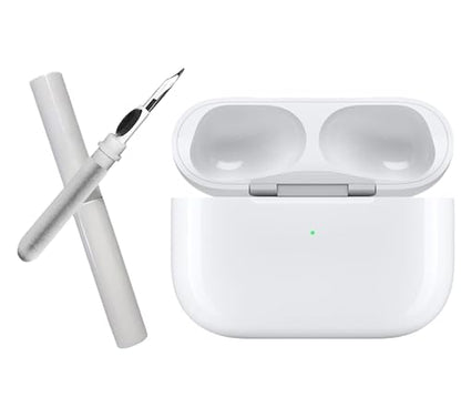 Replacement Charging Case for AirPods Pro 1&2 Generation with fast Wireless and Wired Charging, Bluetooth Pairing and Sync Button, 680mAh Battery with Multi-Function Cleaning Tool. No Earbuds/Airpods.