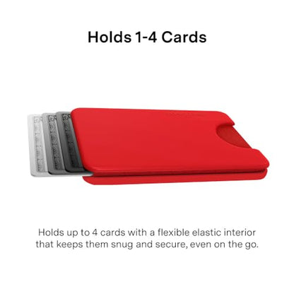 VELVET CAVIAR compatible with MagSafe Wallet - Magnetic Card Holder - color: Hot Girl Red