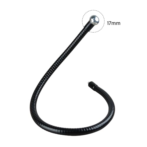 Adjustable Goosenecks Phone Holder Mount with Metal Clip Base 17.4mm Ball Head Flexible Mount for Smartphones Tablets Bedside Adjustable Phone Stand with Clamp
