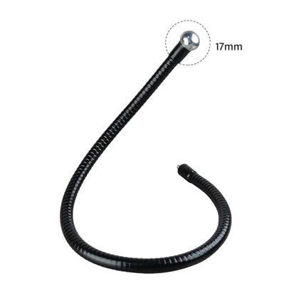 Adjustable Goosenecks Phone Holder Mount with Metal Clip Base 17.4mm Ball Head Flexible Mount for Smartphones Tablets Bedside Adjustable Phone Stand with Clamp