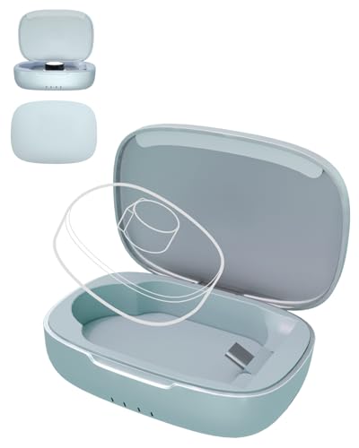 Doohoeek Updated Charging Case Compatible with Oura Ring 5 & 4 & 3 Charger, Wireless Power Station Fits Official Chargers & Fit All-Sized Rings Gen 5 & 4 & 3 1000mAh - color: Blue