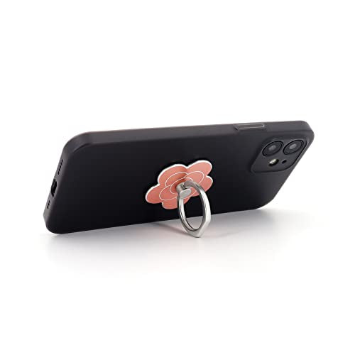LaMignonne Cell Phone Ring Holder Flower Finger Ring Grip Stand 360° Rotation 180° Flip Universal Kickstand Compatible with All Smartphones (Rose Gold) - color: Rose Gold