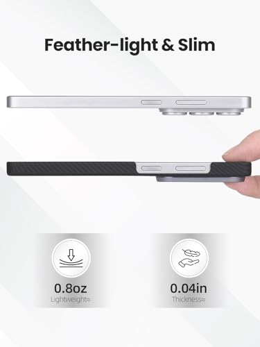 Magnetic Ultra Thin 600D Aramid Fiber Case for Samsung Galaxy S26 Ultra | Woven Aramid Fiber, ultra-thin Caseless Feel, compatible with MagSafe,wireless charging friendly, slim fit,Matte Black Twill