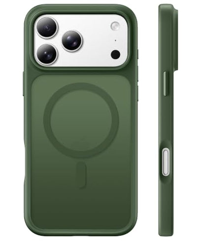 Magnetic for iPhone 17 Pro Case, Compatible with MagSafe, [Military Grade Drop Protection] Translucent Matte Shockproof Protective Anti-Fingerprint Phone Case, 6.3", Green - color: Green, size: Iphone 17 Pro