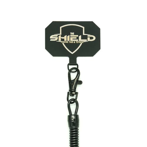 Rogue Fishing The Shield Phone Tab & Tether – Anti Theft Strap with Retractable Phone Tether – Waterproof Leash Lanyard for Kayak, Fishing, and Outdoor Gear Security