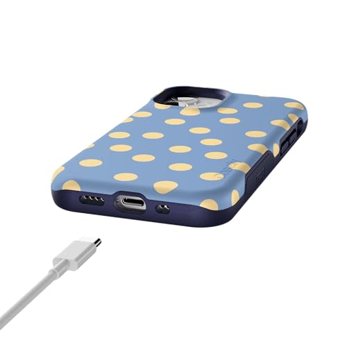 Casely iPhone 12 Mini Case | in the Spotlight | Pastel Polka Dot | Bold Protective Design | Compatible with MagSafe - color: In the Spotlight | Pastel Polka Dot, size: Iphone 12 Mini