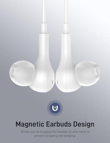 iMangoo for Apple MFi-Certified Soft Headphones for Lightning Wired Earbuds - color: White