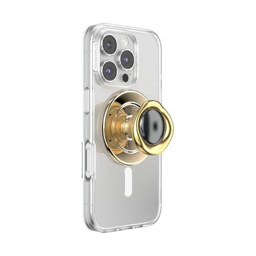 PopSockets Phone Grip for MagSafe, Magnetic Holder- Beholder Eye Gold - color: Eye of the Beholder Gold, style: MagSafe