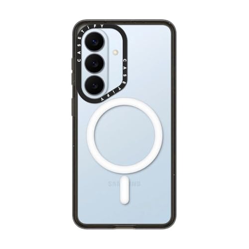CASETiFY for Galaxy S26 Case - Impact Magnetic Clear Black | Wireless charging and MagSafe compatible | 8.2 ft. 4x Military Grade Drop Protection | Black - color: Clear Black, size: Galaxy S26 (6.3")