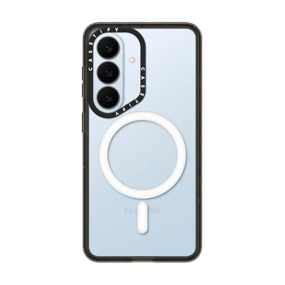 CASETiFY for Galaxy S26 Case - Impact Magnetic Clear Black | Wireless charging and MagSafe compatible | 8.2 ft. 4x Military Grade Drop Protection | Black - color: Clear Black, size: Galaxy S26 (6.3")