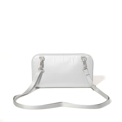 Baggallini Rfid Phone Wallet Crossbody - color: Silver Metallic