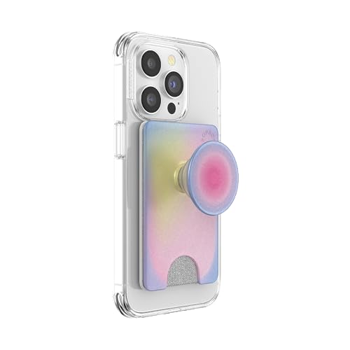 PopSockets Adhesive Phone Wallet with Grip- Aura - color: Aura, style: Adhesive