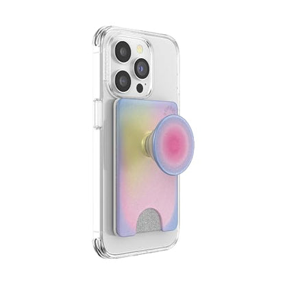 PopSockets Adhesive Phone Wallet with Grip- Aura - color: Aura, style: Adhesive