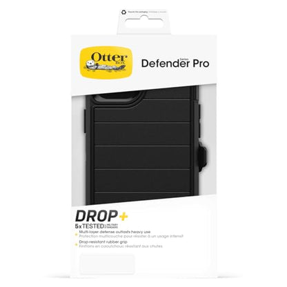 OtterBox iPhone 15 Plus and iPhone 14 Plus Defender Series Pro Case - Black, screenless, Rugged & Durable, with Port Protection, Includes Holster Clip Kickstand - color: Black