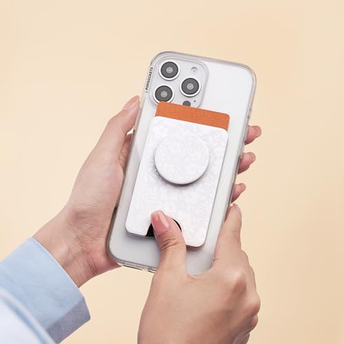PopSockets Phone Wallet for MagSafe with Grip- Blanc Fresh - color: Blanc Fresh, style: MagSafe