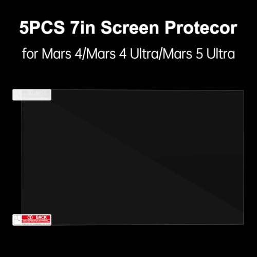 5PCS 7in Screen Protector for Elegoo Mars 4/Mars 4 Ultra/Mars 5 Ultra - style: 7in for Mars 4/4 Utra/5 Ultra