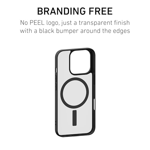PEEL Bumper Case for iPhone 16 (Black) - color: Black, size: Magnetic+Bumper