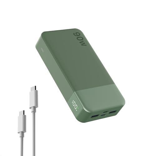 NOBIS Portable Charger 20000mAh 90W Laptop Power Bank - color: Green