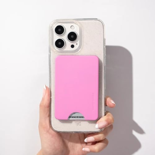 VELVET CAVIAR compatible with MagSafe Wallet - Magnetic Card Holder Wallet for iPhone 12/13/14/15 (Pink) - color: Pink