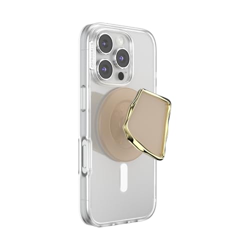 PopSockets Phone Grip for MagSafe, Magnetic Holder- Enamel Latte Cut - color: Enamel Latte Cut, style: MagSafe