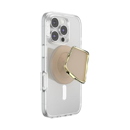 PopSockets Phone Grip for MagSafe, Magnetic Holder- Enamel Latte Cut - color: Enamel Latte Cut, style: MagSafe
